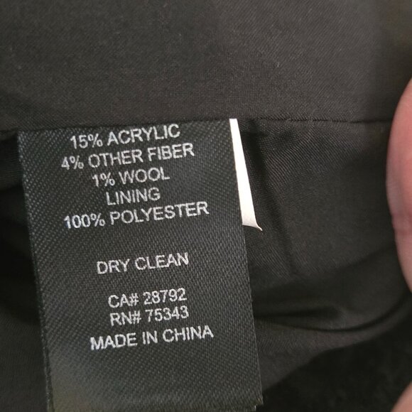 Rachel Zoe Black Boucle Cropped Jacket Size M - Picture 7 of 7